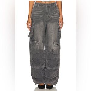 AFRM Women's Charcoal Cargo Jeans